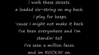 Wanted Dead Or Alive~ Bon Jovi~ w/ lyrics