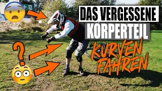 Das vergessene Körperteil beim Kurven fahren - MTB Kurven Fahrtechnik Tipp #alle14tage