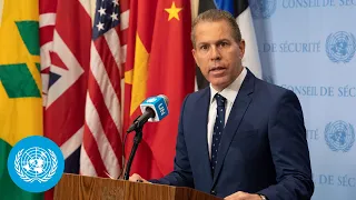 Israel on Palestine/Israel - Security Council Media Stakeout (28 July 2021) | United Nations