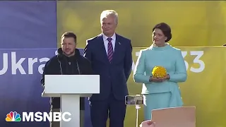 Zelensky makes appearance in Lithuania during NATO summit