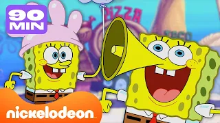 SpongeBob | Alle locaties in Bikini Bottom! | 90 minuten compilatie | Nickelodeon Nederlands