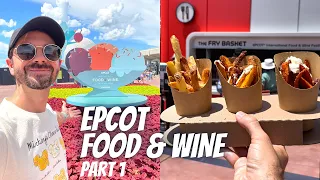 Disney World Trip Vlog Day 1 - Arrival at Pop Century, EPCOT Food & Wine Part 1, Thunderstorms!