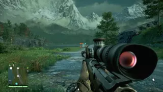 Far Cry 4 Triple Headshot With One Bullet