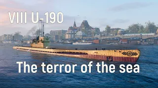 World of Warships - U-190 Replay,  I love the German line, there so powerful