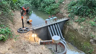 Construction of 220V mini hydroelectric power plant