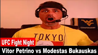 UFC Fight Night: Vitor Petrino KO's Modestas Bukauskas LIVE REACTION