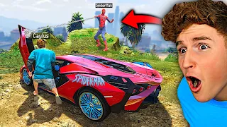 I Stole SPIDERMANS Supercars In GTA 5.. (Mods)