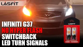 NEW Switchback LED turn signals Infiniti G37-Easy Install & No Hyper Flash