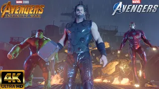 Thor Saves The Avengers with Infinity War Suits - Marvels Avengers Game