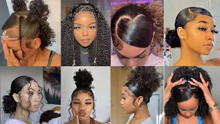 💖~Natural Curly hairstyles// protective hairstyles compilation✨