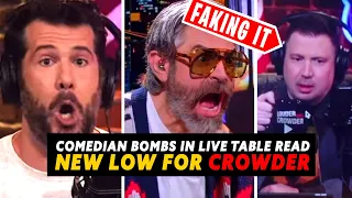 LOUDER WITH CROWDER caught FAKING Sketch... IS TABLE READ Redbar never been this mad Tell Everyone!
