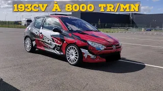 CETTE PEUGEOT 206 RC A MANGÉ DU LION! LA PREUVE SUR LE CIRCUIT DE VENDÉE