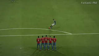 Fifa 15 - Be a Pro.  First Free Kick Goal