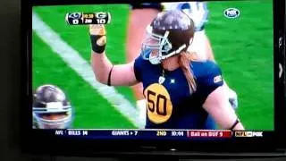 A.J. Hawk Gives America the Finger