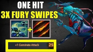 One Hit 3x Fury Swipes [ Sweat Geminate Attack ] | Dota 2 Ability Draft