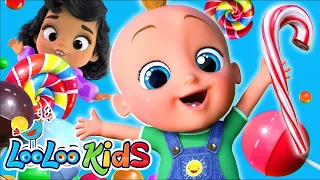 🍭🦁 LooLoo Kids Nursery Rhymes: Lollipop + Wild Animal Sounds | Fun and Educational Songs for Kids! 🌟
