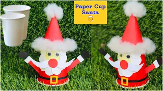 DIY Santa Claus| How to make cute Santa from Paper Cup at home | Best out of waste Christmas crafts