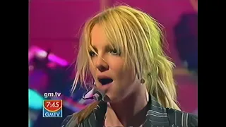 Britney Spears - Me Against The Music (Live GMTV) AI Restored FHD 50fps