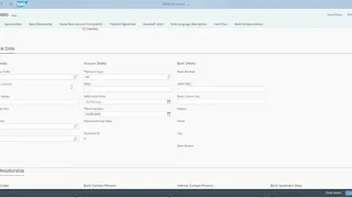 S4 HANA Fiori App Manage Bank Account (Account Ids)