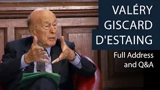 Valéry Giscard d'Estaing | Full Address and Q&A | Oxford Union