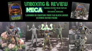 Unboxing & Review: NECA's TMNT Leonardo as The Creature From the Black Lagoon Ultimate Action Figure