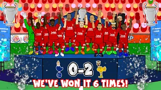 🏆🏆🏆LIVERPOOL 6 TIMES🏆🏆🏆 (0-2 Champions League Final 2019 Tottenham Song Goals Highlights)