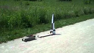 Model V2 Rocket Launch From German Half Track