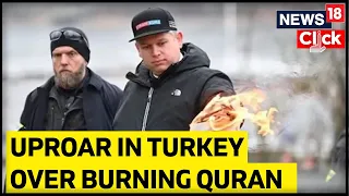 Turkish Protesters Burn Sweden Flags | Activists Burn Quran In Sweden | Sweden News | English News