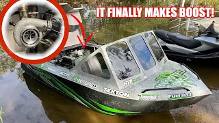 First Time Making Boost In our Turbo Jet Boat! (Then It Broke)