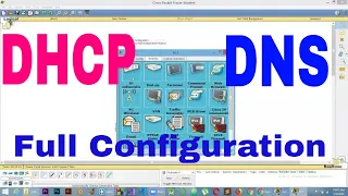 DHCP and DNS configuration on Cisco Packet Tracer