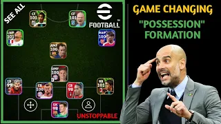 Top 5 Best Formation For Possession Game in eFootball 2024 Mobile | Possession Game eFootball 2024