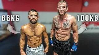 Wer gewinnt beim MMA Sparring? Federgewicht VS Schwergewicht