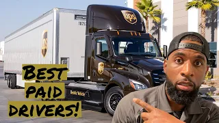 Does UPS really have the HIGHEST PAID driver’s in the trucking industry? 👀😲💰#trucking