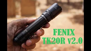 Fenix TK20R v2.0 Unboxing and Test - 3000 lumens 475m Li-ion 21700 5000mAh USB outoor tactical light