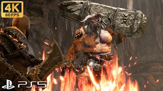 God of War Ragnarok - Miklimunnr Troll Boss Fight [4K 60FPS] [PS5]