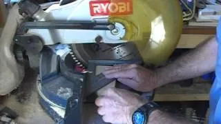 Setting up a compound miter saw Ryobi