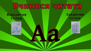 Уроки читання англійською. Літера Aa у відкритому і закритому складах.