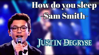How do you Sleep - Sam Smith| Knockouts| Justin Degryse| Voice Kids Belgium 2020