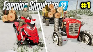 Start with $0 in winter on No Man's Land 🚜#1 - Farming Simulator 22