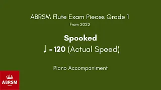 ABRSM Flute Grade 1 from 2022, Spooked ♩= 120 (Actual Speed) Piano Accompaniment