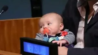 New Zealand PM Jacinda Ardern's new baby steals the show at the UN