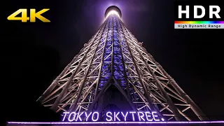 【4K HDR】Night Walk to Tokyo Sky Tree (東京スカイツリー) - Japan Walking Tour