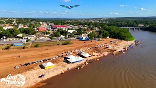 Praia quarto crescente de Aragarças-GO imagens de hoje domingo dia 26 maio 2024