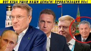 Крёстный отец российских олигархов! Греф, Шувалов, Газизуллин, приватизация Росимущество