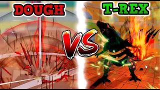 (THIS FRUIT IS UNBEATABLE) T-Rex Vs Dough in Blox Fruits