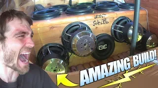 "Scrap Wood" SUBWOOFER BOX at 165DB!?!? EXTREME Car Audio Demos & Loud BASS BOOSTED Dubstep Song