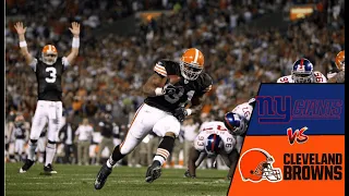 A MNF upset for the ages! New York Giants vs Cleveland Browns Week 6 2008 FULL GAME