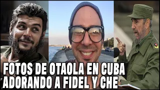 Otaola FOTOS en CUBA VENERANDO la IMAGEN de FIDEL y CHE ❗ Más VIDEO MINTIÉNDOLE  al PUEBLO CUBANO