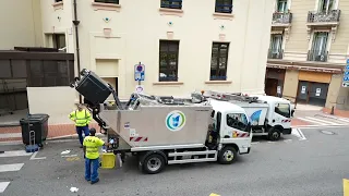 garbage truck collection in Monaco