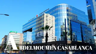 جولة في شارع عبد المومن بعد التساقطات المطرية 🇲🇦 Boulevard Abdelmoumen Casablanca #اعمل_بحماس